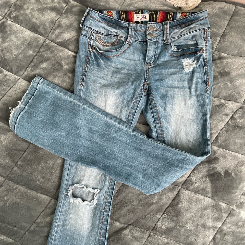 Mudd low rise fit and flare jeans